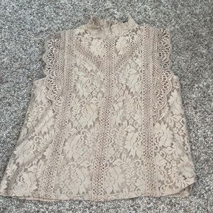 Tan womens fancy tank top